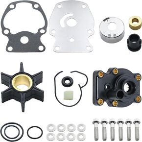 393630 Water Pump Kit Fit for Johnson Evinrude OMC Outboard 20 25 30 35 HP, Sierra 18-3382 Johnson Evinrude Outboard 393630 0393630 Outboard Motor Parts, Water Pump Impeller Repair Kit With Housing