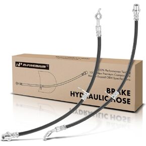 A-Premium Front Driver and Passenger Brake Hydraulic Hose Compatible with Select Toyota Models - RAV4 1998-2003 Electric 1996-2000 2.0L - Replace# 9094702781(Pack of 2)