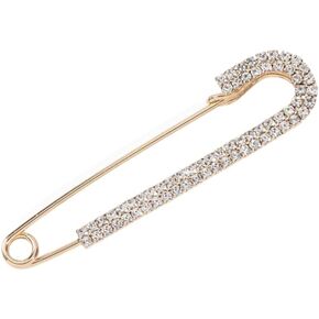 1 Pcs Fashion Pearl Brooch Sweater Shawl Clip Faux Pearl Brooches Waist Pants Extender Safety Pins Pearl Rhinestones Sparkle Pin Styling Brooch Pins Shawl Clips Pearl Rhinestones Pin
