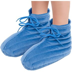 NEWGO Microwaveable Booties Feet Warmers, Heated Microwavable Foot Booties Deep-Penetrating Heat for Relieving Foot Stiffness, Sore Muscles, Tendinitis, Plantar Fasciitis, Circulatory Problems