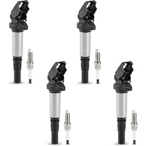 JDMON Ignition Coils Pack ang Spark Plug Compatible with Mini Cooper DOHC 2007-2013,Mini Cooper SOHC 2007-2010, Cooper Countryman DOHC 2011-2016,Cooper Paceman DOHC 2013-2016 1.6L UF598 97968 C1692
