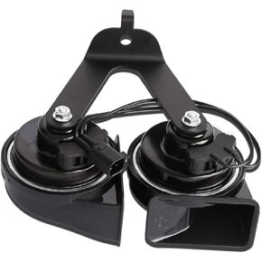 Horn Assembly With Bracket Compatible with Jeep Grand Cherokee Commander Liberty 2005-20010 Replace 5026994AA 5026994AB 56050166AC 05026994AD
