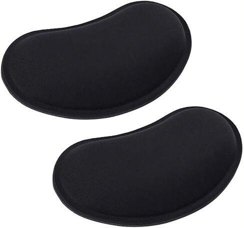 Wrist Rest for Mouse, Ergonomic Soft Silicone Wrist Cushion Support Pad, Mouse Wrist Pad with Non-Slip Base for Typing Pain Relief, Office, Home, Gaming, Computer, Black in Saudi Arabia