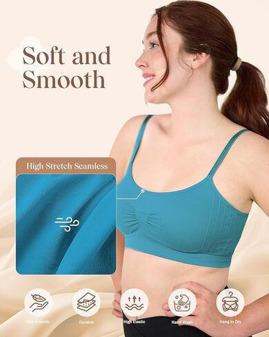 Coobie Seamless Scoopneck Bra,Black,Full Size in Saudi Arabia