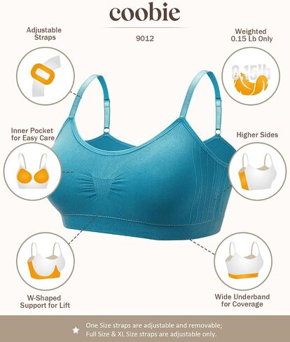 Coobie Seamless Scoopneck Bra,Black,Full Size in Saudi Arabia