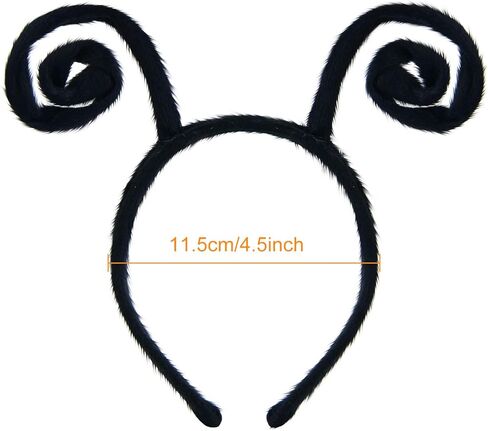 Coopay 24 Pack Butterfly Antenna Headband Snail Headband Alien Hairband Butterfly Hair Accessories Black Velvet Hairband for Halloween Party Costume Cosplay Dress Up Pretend Play Accessory in Kuwait