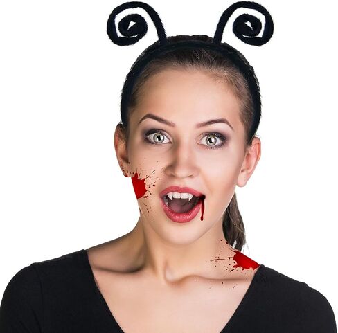 Coopay 24 Pack Butterfly Antenna Headband Snail Headband Alien Hairband Butterfly Hair Accessories Black Velvet Hairband for Halloween Party Costume Cosplay Dress Up Pretend Play Accessory in Kuwait