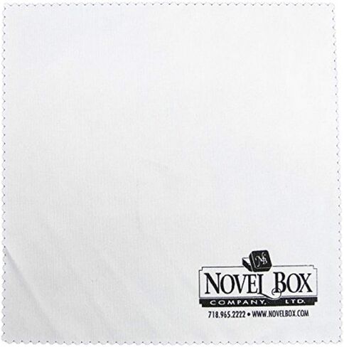 Novel Box Half-Size Glass Top Black Jewelry Display Case + Black 36 Slot Ring/Cufflink Display Insert + Custom NB Pouch in Saudi Arabia