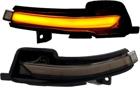 ITrims Car Sequential Dynamic Turn Signal Lights LED Side Mirror Turn Signal Lights Indicator Blinker Lamp Accessories Replacement for Ford Mustang S550 2015-2022(NOT FIT Mach-E) (Black) in Saudi Arabia