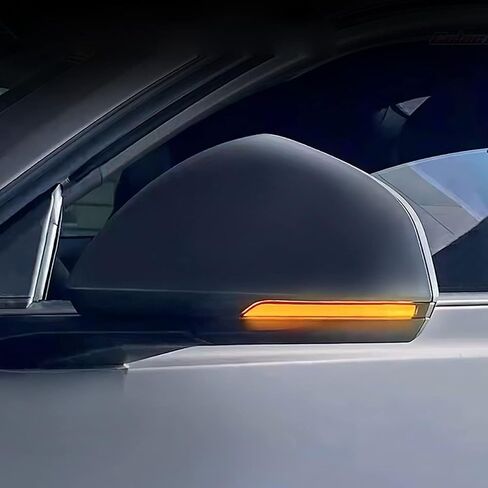 ITrims Car Sequential Dynamic Turn Signal Lights LED Side Mirror Turn Signal Lights Indicator Blinker Lamp Accessories Replacement for Ford Mustang S550 2015-2022(NOT FIT Mach-E) (Black) in Saudi Arabia
