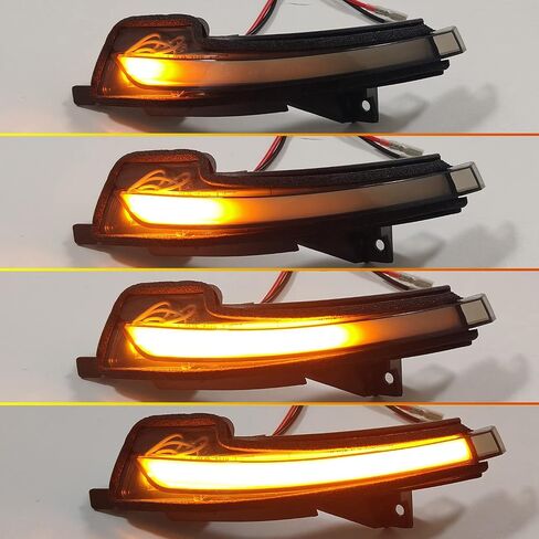 ITrims Car Sequential Dynamic Turn Signal Lights LED Side Mirror Turn Signal Lights Indicator Blinker Lamp Accessories Replacement for Ford Mustang S550 2015-2022(NOT FIT Mach-E) (Black) in Saudi Arabia