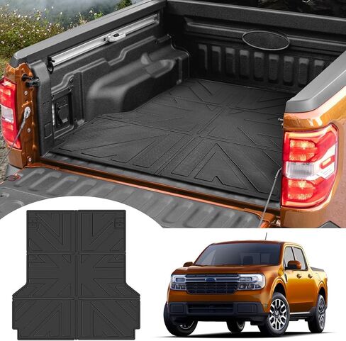 حصيرة سرير الشاحنة لسيارة Ford Maverick 2022 2023 2024 2025 حصيرة البضائع الواقية من جميع الأحوال الجوية ملحقات بطانة سرير السيارة لـ 2022-2025 Maverick Hybrid & Gas (بما في ذلك XL/XLT/Lariat) in Kuwait