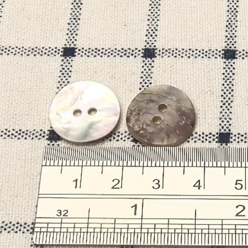 New Upick 11/13/15/23mm 100pcs Shell Buttons Sewing Craft Buttons 2 Holes (11mm) in Kuwait