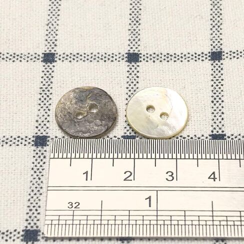 New Upick 11/13/15/23mm 100pcs Shell Buttons Sewing Craft Buttons 2 Holes (11mm) in Kuwait