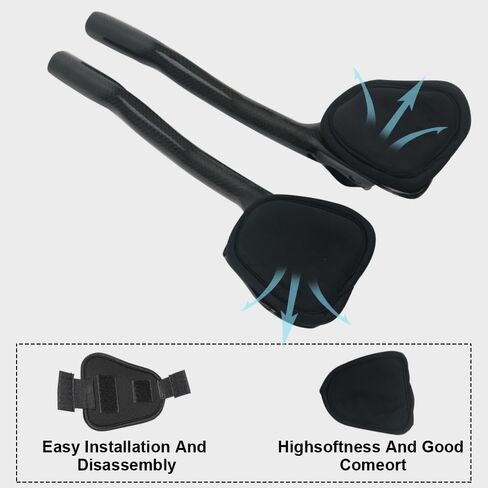 موسع مقود الدراجة، مقود مسند الدراجة RXL SL مقود دراجة الترياتلون TT aerobars لدراجة الطريق 50 درجة قضبان هوائية مشبكة على قضبان هوائية للدراجة الهوائية in Kuwait