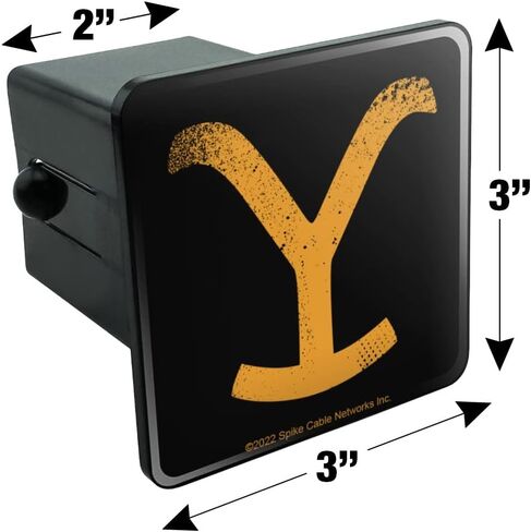 GRAPHICS & MORE Yellowstone TV Show Brand Tow Trailer Hitch Cover Plug Insert in Saudi Arabia
