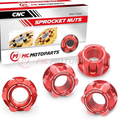 Red Rear Sprocket Nuts Compatible with MSX 125 GROM 2014-2020 Monkey 125 Z125MA 18 19 2020 Grom 125 SF in Kuwait