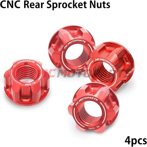 Red Rear Sprocket Nuts Compatible with MSX 125 GROM 2014-2020 Monkey 125 Z125MA 18 19 2020 Grom 125 SF in Kuwait