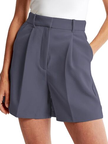 NIMIN High Waisted Tailored Work Shorts for Women Summer Casual Lightweight Office Dressy Shorts with Pockets in Kuwait
