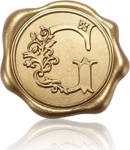 50pcs Wax Seal Stickers, Self-Adhesive Letter Wax Stickers Gold Alphabet Wax Stickers Invitation Envelope Seal Stickers for Wedding Christmas Party (B) in Saudi Arabia