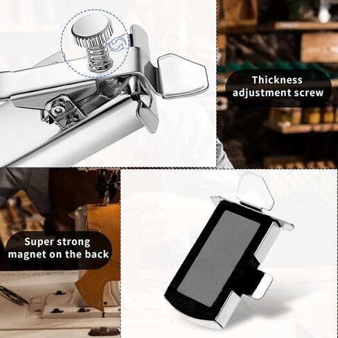 Magnetic Seam Guide for Sewing Machine, Upgraded Seam Guide, Universal Seam Guide with Clip, Sewing Supplies Accessories Sewing Machine Positioner, Easy to Keep The Stitching Thread Straight in Saudi Arabia