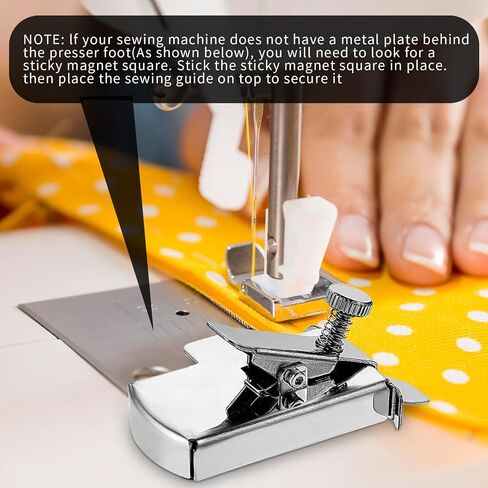 Magnetic Seam Guide for Sewing Machine, Upgraded Seam Guide, Universal Seam Guide with Clip, Sewing Supplies Accessories Sewing Machine Positioner, Easy to Keep The Stitching Thread Straight in Saudi Arabia