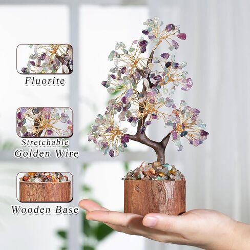 MAIBAOTA 7 Chakra Tree Crystal Tree for Positive Energy Home Office Decor Crystal Decor Crystal Tree of Life for Meditation in Kuwait