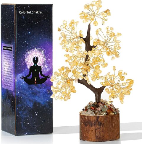 MAIBAOTA 7 Chakra Tree Crystal Tree for Positive Energy Home Office Decor Crystal Decor Crystal Tree of Life for Meditation in Kuwait