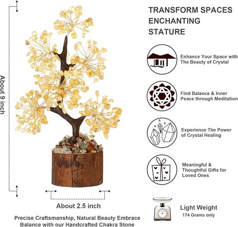 MAIBAOTA 7 Chakra Tree Crystal Tree for Positive Energy Home Office Decor Crystal Decor Crystal Tree of Life for Meditation in Kuwait