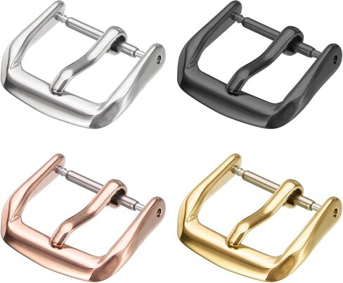 HARFINGTON Watch Band Replacement Buckle 316L Stainless Steel Clasp for Leather Silicone Nylon Canvas Watch Bands in Saudi Arabia