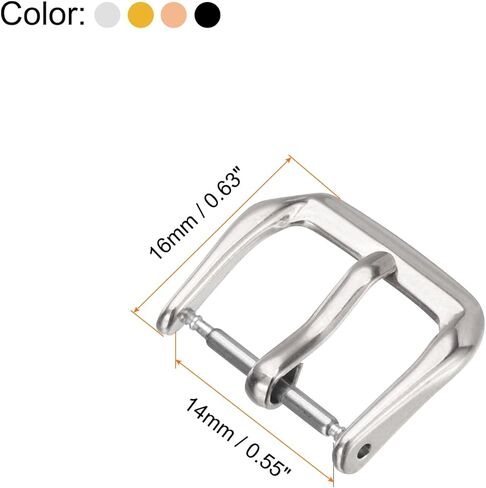 HARFINGTON Watch Band Replacement Buckle 316L Stainless Steel Clasp for Leather Silicone Nylon Canvas Watch Bands in Saudi Arabia