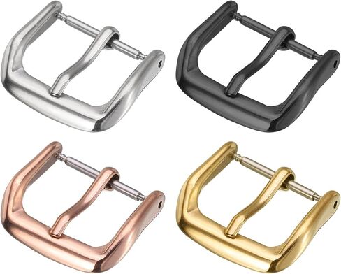 HARFINGTON Watch Band Replacement Buckle 316L Stainless Steel Clasp for Leather Silicone Nylon Canvas Watch Bands in Saudi Arabia