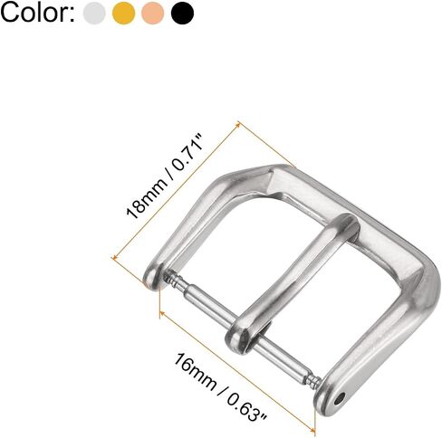 HARFINGTON Watch Band Replacement Buckle 316L Stainless Steel Clasp for Leather Silicone Nylon Canvas Watch Bands in Saudi Arabia