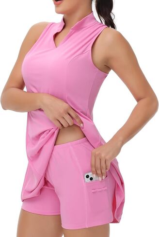 Tennis Golf Dress for Women Workout Active Athletic Dresses with Shorts 2 Piece Sets Outfits Cute Clothes Summer in Kuwait