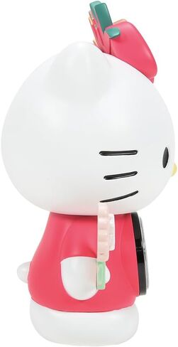 Enesco Allen Designs Hello Kitty Holding a Flower Desk Clock- Battery Operated Pendulum Analog Clock, Stone Resin Decorative Clocks for Walls Home Decor Kitchen Clocks, 9.91 Inch in Saudi Arabia
