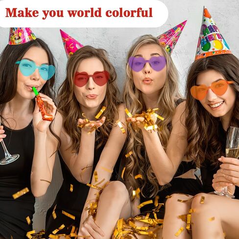 14 Pack Heart Sunglasses, Heart Shaped Sunglasses, Fun Heart Glasses, Heart Glasses Bulk for Women Party Favor in Saudi Arabia