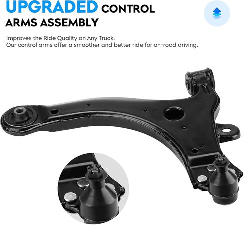 Front Lower Control Arm w/Ball Joint for Buick Allure 3.6L 05-08 & 3.8L 05-09, Century 97-05, Regal 97-04, Chevy Impala 00-13, Oldsmobile Intrigue 98-02, Suspension Kit K80538 K80539 ES3459 EV195 in Saudi Arabia