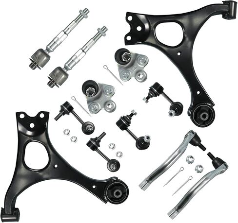 12PCS Front Lower Control Arm Fits 2006-2011 Civic All Non-SI Models w/Ball Joints Suspension Kit in Kuwait