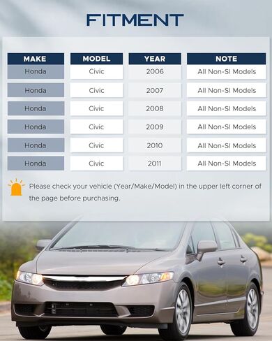 12PCS Front Lower Control Arm Fits 2006-2011 Civic All Non-SI Models w/Ball Joints Suspension Kit in Kuwait