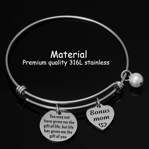 مكافأة أمي هدية زوجة الأب سوار هدايا زوجة الأب هدايا الأم في القانون هدايا أمي بالتبني من طفل الزوج أفضل هدايا عيد ميلاد لزوجة الأم من ابنة ربيب خطوة أمي سوار in Kuwait