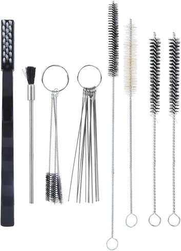 19 Piece Spray Gun Cleaning Kit, Multi-Purpose Spray Gun Cleaning Brushes Complete Set Spray Tools Cleaner for Cleaning Spray Guns Paint Guns Air Tools Airbrush Paint Sprayers in Saudi Arabia