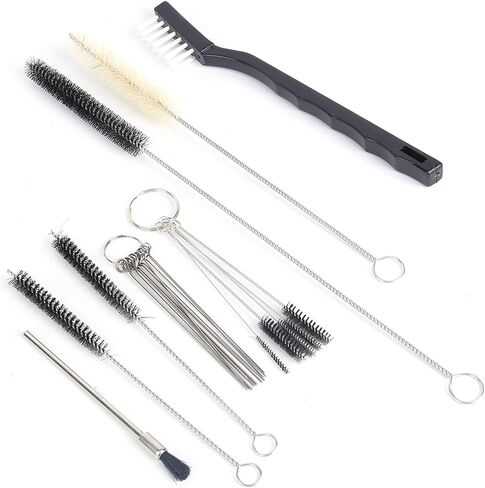 19 Piece Spray Gun Cleaning Kit, Multi-Purpose Spray Gun Cleaning Brushes Complete Set Spray Tools Cleaner for Cleaning Spray Guns Paint Guns Air Tools Airbrush Paint Sprayers in Saudi Arabia
