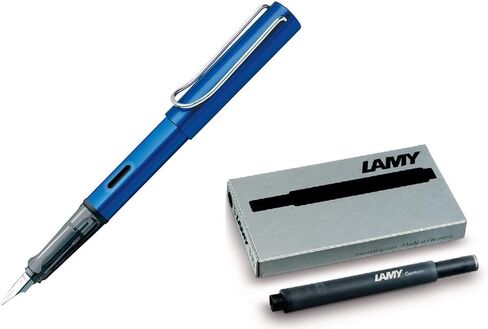 Lamy AL-Star Fountain Pen (26M) Graphite & 5 Black Ink Cartridges in Saudi Arabia