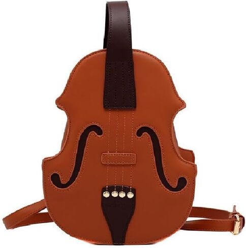 Violin style fashion backpack, PU leather bag, women's crossbody bag, personality handbag for young lady in Saudi Arabia
