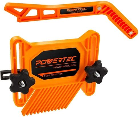 POWERTEC 71554 2-Piece Universal Featherboard Woodworking Safety Kit w/Deluxe Magnetic Push Stick for Table Saws, Router Tables, Jointers in Saudi Arabia