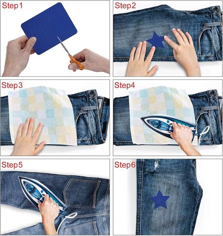 Augshy Iron On Patche, 29 Pieces Iron On Patches for Clothing Repair Jeans 4.9 x 3.7 Inch (Colorful) in Saudi Arabia