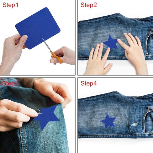 Augshy Iron On Patche, 29 Pieces Iron On Patches for Clothing Repair Jeans 4.9 x 3.7 Inch (Colorful) in Saudi Arabia