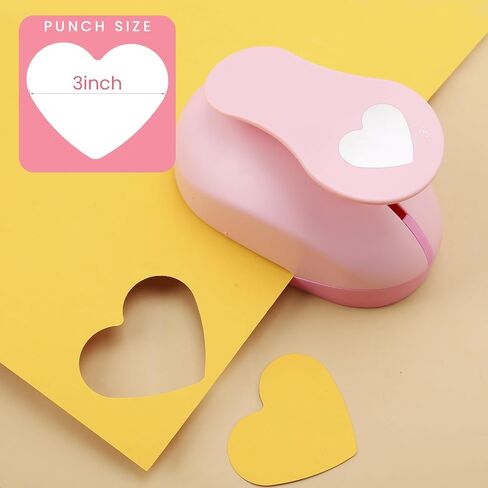 2 Inch Heart Punch, Heart Shaped Hole Punch for Weddings, Scrapbooking, Card Making, Junk Journaling and Homemade Confetti in Saudi Arabia