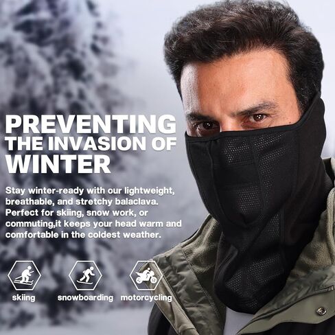 Winter Face Mask for Men Women,Balaclava Ski Mask for Cold Weather, Snowboarding Gear,Snowboard Mask in Saudi Arabia