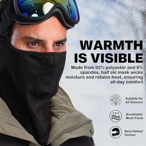 Winter Face Mask for Men Women,Balaclava Ski Mask for Cold Weather, Snowboarding Gear,Snowboard Mask in Saudi Arabia